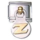 Dangle letter - Z - 9mm classic Italian charm
